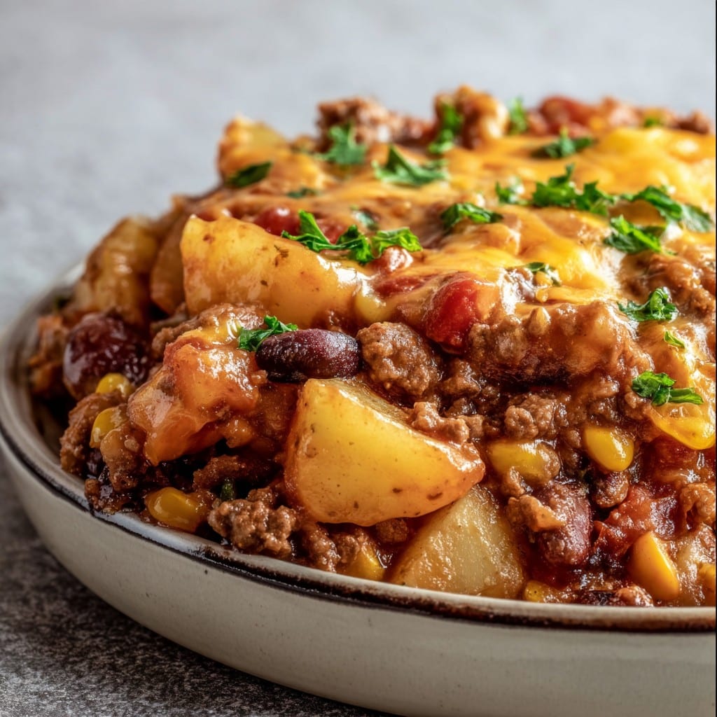 Slow Cooker Cowboy Casserole - An Organized Chaos