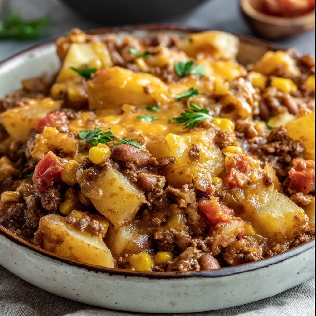Slow Cooker Cowboy Casserole - An Organized Chaos