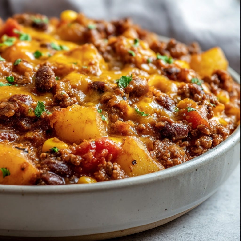 Slow Cooker Cowboy Casserole - An Organized Chaos