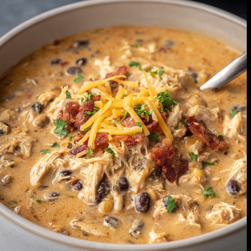 Slow Cooker Cream Cheese Crack Chicken Chili
