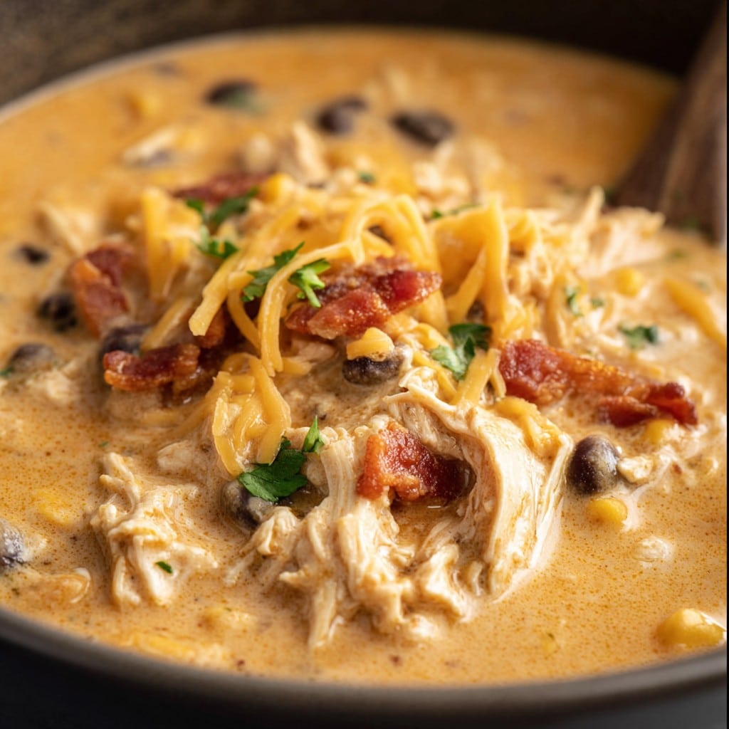 Slow Cooker Cream Cheese Crack Chicken Chili