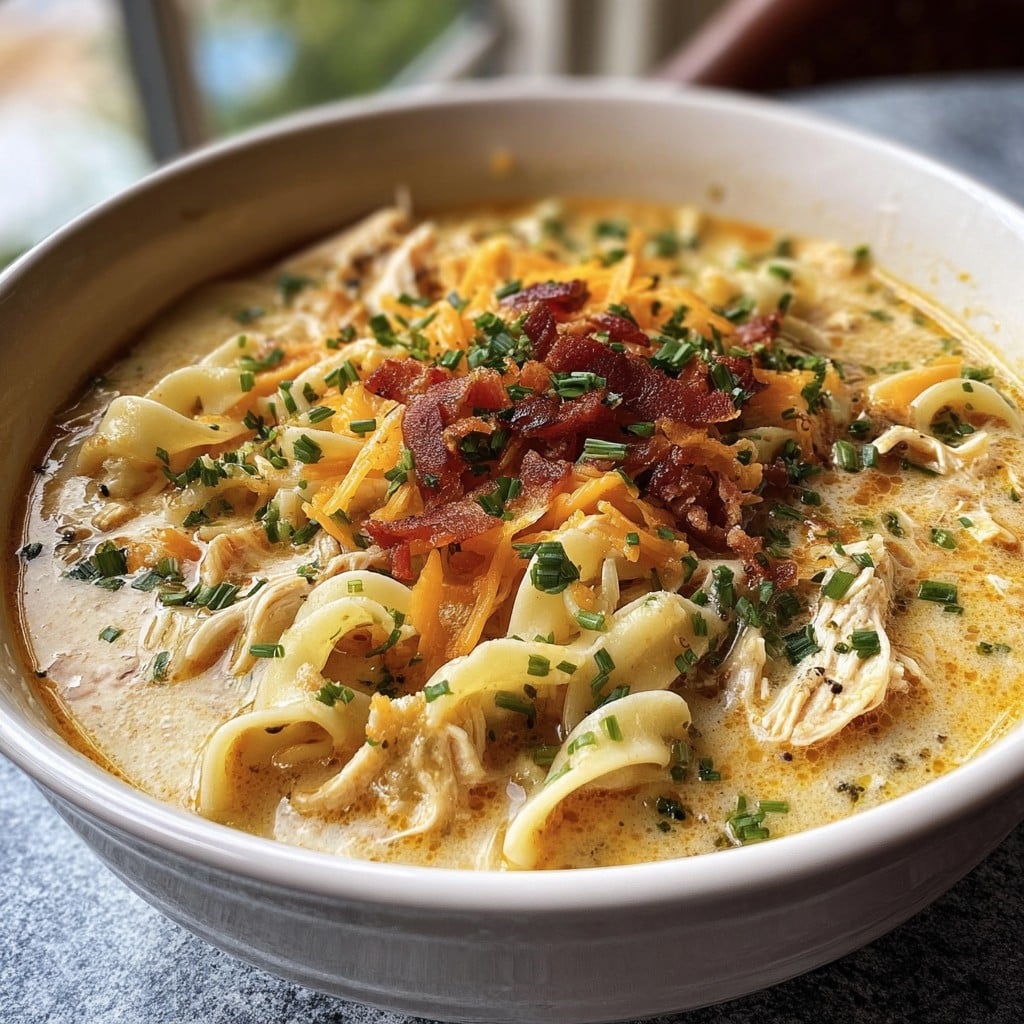 The Best Crack Chicken Soup – With Bacon & Ranch