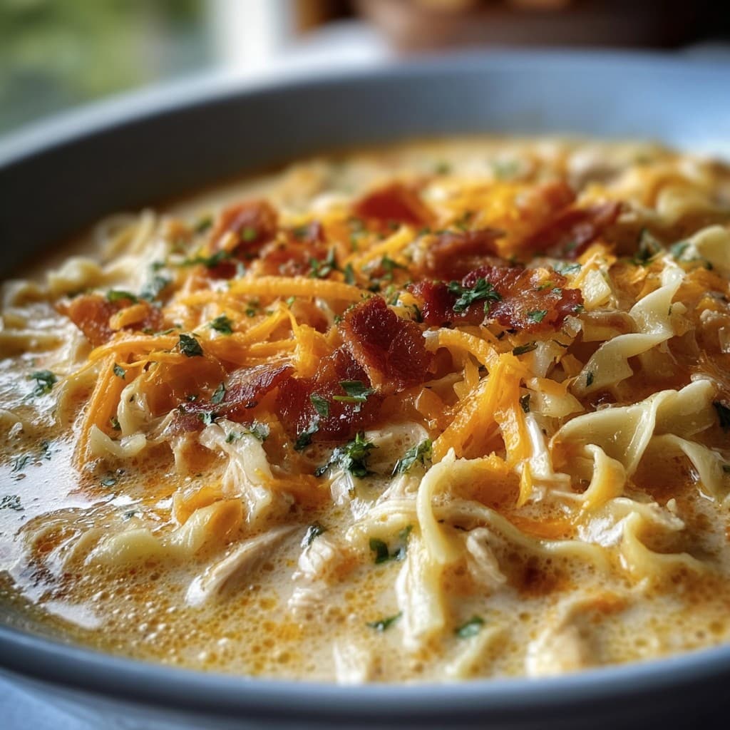 The Best Crack Chicken Soup – With Bacon & Ranch