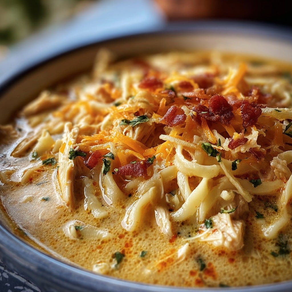 The Best Crack Chicken Soup – With Bacon & Ranch